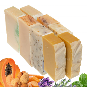 Your LOGO Handmade Moisturizing Whitening Carrot Papaya Raw Goat Milk Soap Bar Glycerin Soap Base Face Hand Toilet Organic Soaps