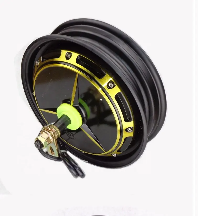 La nuova tecnologia di disegno pieno freno a tamburo magnetico 36V 400w brushless dc hub motore elettrico triciclo 12 pollici 48V motore del mozzo della ruota