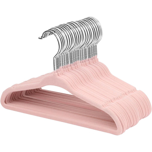 Paquete de 50 Perchas de Terciopelo para Bebés, Antideslizantes, Ahorran Espacio, Multifuncionales, para Ropa, Abrigos, Faldas y Trajes - Product Image 1