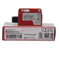 Sensor Fotoeléctrico Láser PRK46C.D/4P-M12 Nuevo, NPN, Rango de Operación 0.1-16m, Interruptor de Luz 50127024, Plástico Rojo Industrial