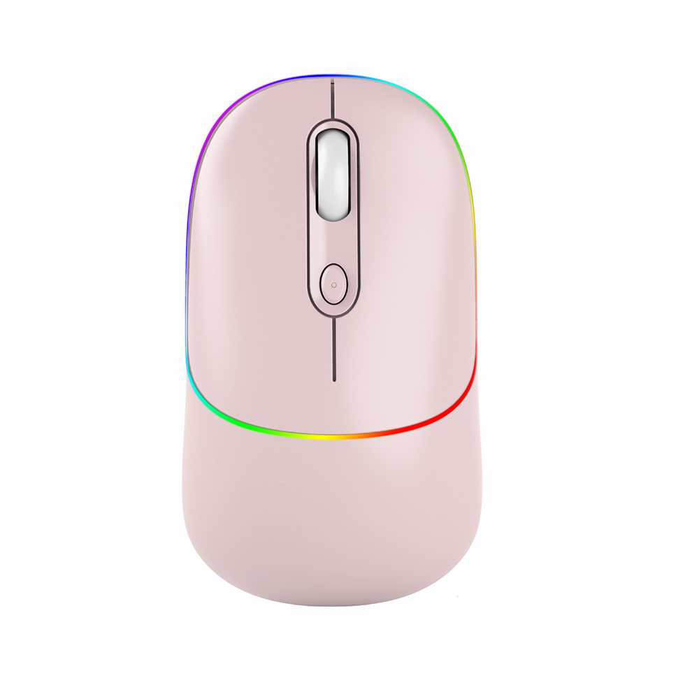 Горячая Распродажа Регулируемая DPI BT5.0 2,4G RGB Двухрежимная мышь типа C Беспроводная пользовательская 650 мАч портативная Мини Компьютерная перезаряжаемая мышь