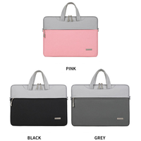Sac à bandoulière pour ordinateur portable en tissu Oxford imperméable, avec fermeture éclair dorsale et design color-block, nouveau modèle pour ordinateurs portables