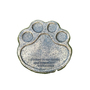 Lumière LED Pet Memorial Garden Stone Paw Print Sympathy Poem Grave Tombstone Tombstone Stepping Stone Loss Pet Gift - Product Image 1