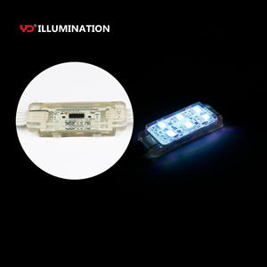 Projecteur <span class=keywords><strong>LED</strong></span> sous-marin carré IP68 de 23 mm x 60 mm, lumière de fontaine submersible RVB - Product Image 2