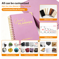 Carnet A5 à spirale dorée, reliure fil doré, couverture rigide, pour commande en gros, idéal pour cadeaux d'affaires de luxe, promotion de bureau
