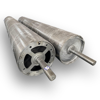 Rouleaux de convoyeur à gravité en acier revêtu de carbure de tungstène sur mesure, robustes