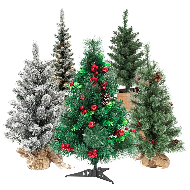 Luz de noche Led de alta calidad Mini árbol de Navidad gigante para exteriores con luces Led de 8 pies