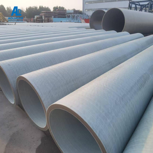 Pipa lilitan Diameter besar dan kecil, pipa epoksi tabung diperkuat serat kaca kekuatan tinggi FRP GRP - Product Image 1
