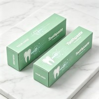 Échantillon gratuit : Boîte en carton épais pour dentifrice, tube de 100 grammes, emballage cosmétique personnalisé pour soins personnels