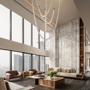 2025 moderne minimaliste Design Art verre <span class=keywords><strong>suspension</strong></span> lampe salon pendentif éclairage lustre <span class=keywords><strong>bois</strong></span> intérieur décoration Suspensions - Product Image 3