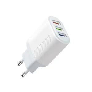 3 USB Fast Charger European Mobile Phone Charger New Intelligent Charging Private Mode Power Adapter