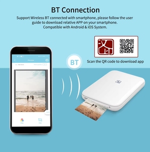 <span class=keywords><strong>Printer</strong></span> Foto Warna <span class=keywords><strong>HPRT</strong></span> Portabel Mini untuk Ponsel, Mesin Cetak Foto ID Saku Genggam BT, Imprimante Photo - Product Image 6