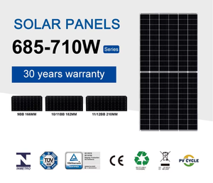 Panel Solar de Alta Eficiencia de 720W, Panel Solar Fotovoltaico Bifacial de Doble Vidrio de Alta Potencia - Product Image 4