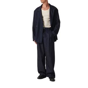 Jeans droits décontractés personnalisés en usine, coupe slim, nouvelle collection été, délavés, effet empilé - Product Image 2