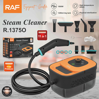 Pulitore a Vapore RAF R.1375 11 in 1, 1500W, 1250ml, 4 Bar, Set di Accessori per Sterilizzazione Fisica e Pulizia Senza Residui