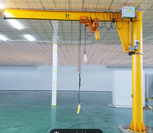 China de alta calidad 180 360 grados portátil montado en el piso grúa articulada 500kg-3Ton gama con motor precio competitivo - Product Image 6