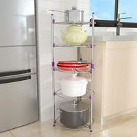Étagère métallique multifonctionnelle pour cuisine, paniers ronds, étagère de rangement pour fruits et légumes, étagère domestique