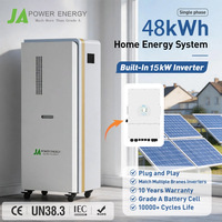 Système de stockage d'énergie domestique hybride tout-en-un JApower 15 kW 48 kWh triphasé avec onduleur hybride Deye intégré
