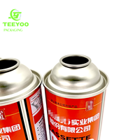Usine en gros 100ml et 500ml fer blanc métal BBQ gaz butane aérosol bidons Logo personnalisé imprimé bouteilles de gaz vides