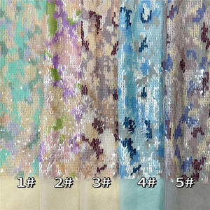 Tissu en dentelle à paillettes florales de style mosaïque pour robes de mariage et de soirée Accessoires et sacs sexy pour vêtements - Product Image 6