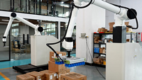 Robot de palettisation intelligent avec intelligence artificielle, bras robotisé pour palettisation de boîtes, palettiseur de cartons