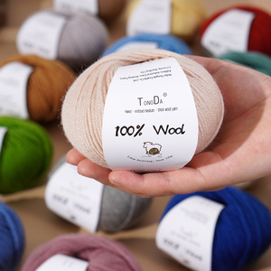 Sợi len cao cấp 100% len, dệt kim thủ công 4 sợi, nhuộm màu, chống xù, dùng để tự làm áo len, áo khoác - Product Image 4