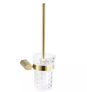 Nouvelle Salle De Bain or Brossé décoratif <span class=keywords><strong>Toilette</strong></span> Brosse <span class=keywords><strong>Propre</strong></span> Avec Support - Product Image 1
