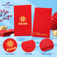 Herstellung von individuellen roten Umschlägen mit Goldprägung für das chinesische Neujahr, Hongbao, Hari Raya Ang Pow, Glücksgeld, roter Umschlag