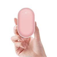 Chauffe-mains Power Bank 5200mAh Rechargeable Mini Powerbank Coloré Mignon Chargeur Portable Power Bank
