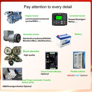 Groupe électrogène diesel silencieux Ricardo de type remorque 40 kVA 30 kW 36 kW 40 kW 50 kW 60 kVA - Product Image 2