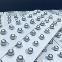 Mode populaire bijoux à bricoler soi-même faisant des perles eau de mer japon Akoya chanvre gris perle en vrac en paire pour la fabrication de boucles d'oreilles
