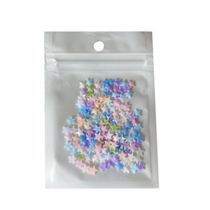 200 pièces/sac <span class=keywords><strong>Mini</strong></span> étoiles en résine couleur <span class=keywords><strong>macaron</strong></span>, étoiles à cinq branches stéréo, accessoires pour nail art, coques de téléphone DIY et protections pour appareils mobiles - Product Image 5