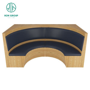 Ventas al por mayor, cafetería, tienda de té, mesa de madera cuadrada comercial, silla de ratán, cabina, sofá, asientos, conjunto de muebles modernos para restaurante - Product Image 5