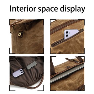 Toptan büyük 20 inç tuval seyahat diğer sırt çantası erkekler için su geçirmez spor bagaj çantası Vintage Retro haftasonu seyahat çantası - Product Image 4