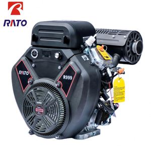 เครื่องยนต์เบนซิน RATO R999 สองสูบ 2V90 สตาร์ทไฟฟ้า 36 แรงม้า ระบายความร้อนด้วยอากาศ สำหรับเครื่องจักรกลทางวิศวกรรม พร้อมตลับลูกปืน - Product Image 2