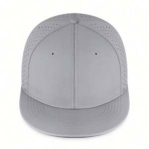 Casquettes de baseball Hip Hop unies à visière plate, entièrement élastiques, respirantes, pour jeunes sportifs - Product Image 2