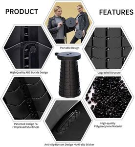 เก้าอี้พลาสติกพับได้แบบยืดหดได้สำหรับตั้งแคมป์ - Product Image 3