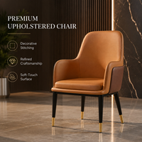 Chaises de restaurant de luxe, fauteuil rembourré haut de gamme avec surpiqûres pour hôtel, café, bar, cantine, salon, cuisine, pizzeria