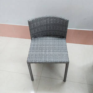 Juego de Comedor Moderno para Jardín al por Mayor, Mesa y Sillas de Mimbre de Ratán con Estructura de Aluminio, Muebles de Exterior para Apartamento - Product Image 6