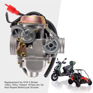 <span class=keywords><strong>Carburateur</strong></span> de moto PD24J 24 mm pour démarrage à froid, remplacement pour GY6 150cc 152QMI 157QMJ ATV Go Kart Cyclomoteur <span class=keywords><strong>Scooter</strong></span> - Product Image 5