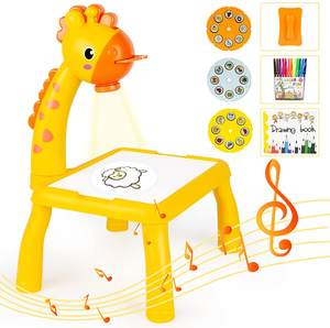 可擦涂鸦长颈鹿板学龄前学生塑料家具套装绘画玩具 - Product Image 1