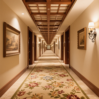 Moderner Hotel- und Wohndekorations-Teppich Chinesischer Alfombra Tapis Wand-zu-Wand Axminster Teppich Großhandel Wolle/Nylon 4m