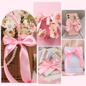 Cinta de Satén de Doble Cara de 4 cm x 100 Yardas para Flores - Product Image 4