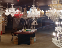 Chinois alibaba Lustre En Cristal Moderne Conduit Lustre Éclairage Hôtel Villa Salon Décoration Moderne Cristal Lampe