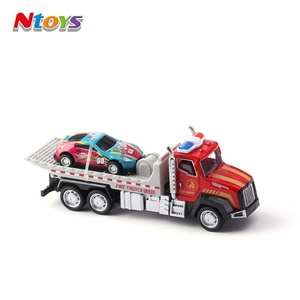 Camion dei Pompieri in Metallo Giocattolo per Bambini Veicoli a Retrocarica Giocattoli in Lega Auto in Miniatura Camion dei Vigili del Fuoco - Product Image 2