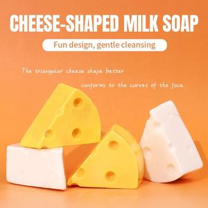Sapone Naturale Fatto a Mano Trasparente a Forma di Formaggio, Idratante per Viso e Corpo, con Glicerina per Tutti i Tipi di <span class=keywords><strong>Pelle</strong></span> - Product Image 3