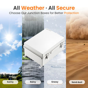 QILIPSU 290x190x140mm IP67 boîtier de commande étanche boîtier d'instrument, <span class=keywords><strong>armoire</strong></span> de câbles extérieure NEMA 3R montage sur panneau de <span class=keywords><strong>piscine</strong></span> - Product Image 5