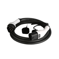 Câble de charge de véhicule électrique blanc 32A Chargeur de véhicule électrique à mode long à bas prix avec pistolets à double tête État neuf