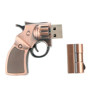 <span class=keywords><strong>Precio</strong></span> sorpresa logotipo personalizado pistola <span class=keywords><strong>de</strong></span> metal USB memory stick revólver <span class=keywords><strong>pendrive</strong></span> 1g 32G <span class=keywords><strong>4G</strong></span> 8g 16G venta al por mayor USB flash drive pistola - Product Image 1