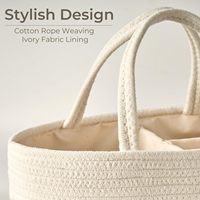 Organisateur de couches, panier cadeau vide pour les essentiels du nouveau-né, panier de rangement pour bébé, sac cadeau élégant pour une fête prénatale
